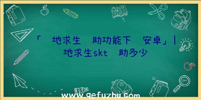 「绝地求生辅助功能下载安卓」|绝地求生skt辅助多少钱